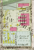 Initial Plant Footprint (1910 Plat Map) Early Taylor Instrument Companies manufacturing facility featuring early manufacturing wings along Ames Street.