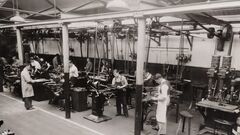 Machine Shop & Lathe Department Ames Street plant, ca. 1930s