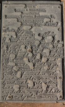 1860s Taylor & Richardson Letterhead Line-engraved letterpress relief cut reproducing early firm correspondence.