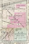 Peak Expansion & Athletic Field (1935 Plat Map) Full campus buildout showing expanded facilities and the official Taylor Instrument Co. Athletic Field and tennis courts along West Avenue.
